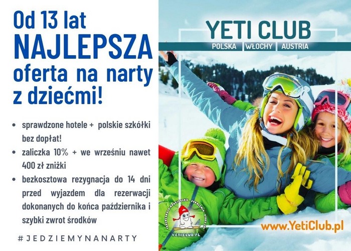 Yeti Club wyjazdy narciarskie z dziećmi